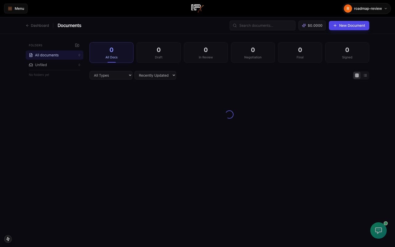 Documents, E-Sign & Deal Flow screenshot