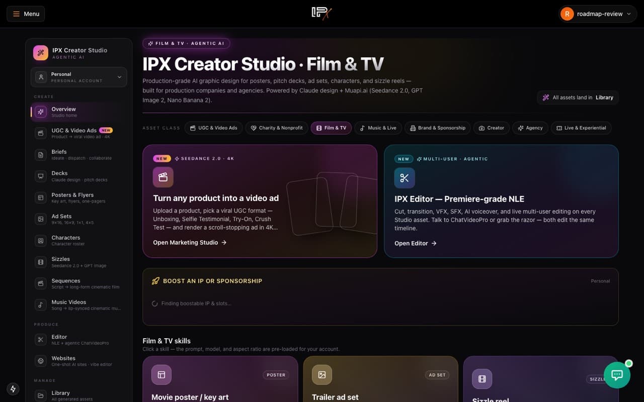 Creator Studio screenshot