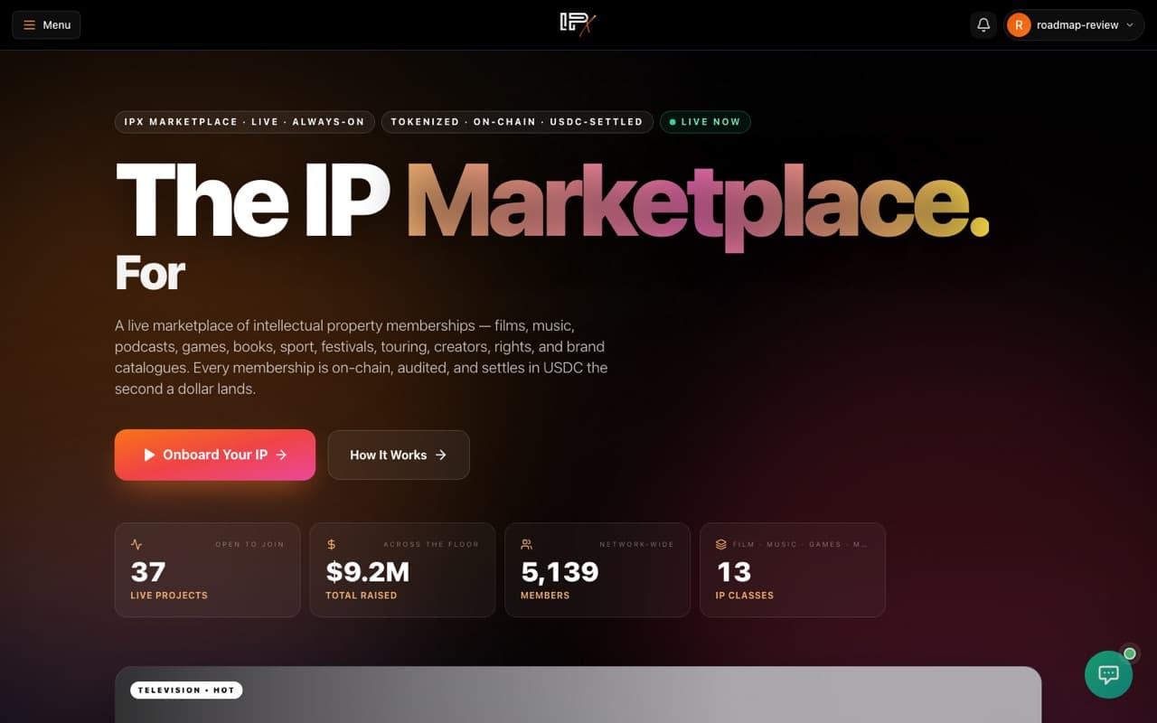 IP Marketplace screenshot